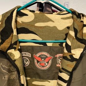 Reversible green jacket